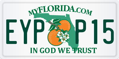 FL license plate EYPP15