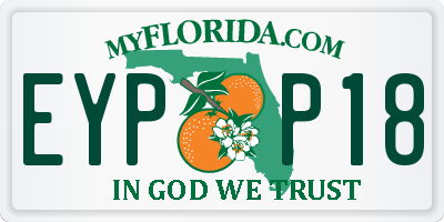 FL license plate EYPP18