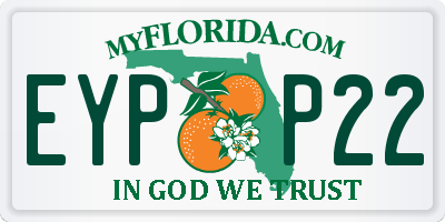 FL license plate EYPP22