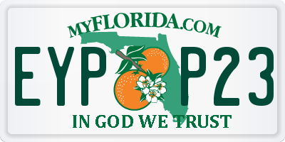 FL license plate EYPP23