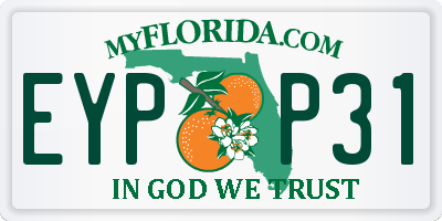 FL license plate EYPP31