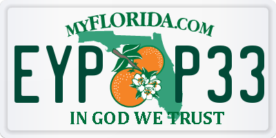 FL license plate EYPP33