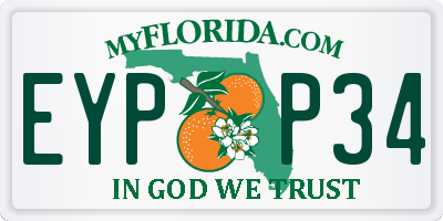 FL license plate EYPP34