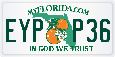 FL license plate EYPP36