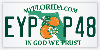 FL license plate EYPP48