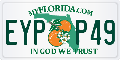 FL license plate EYPP49