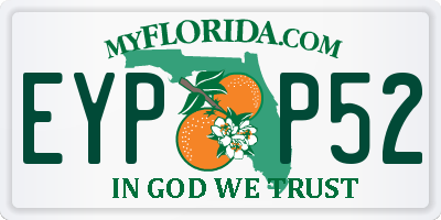 FL license plate EYPP52