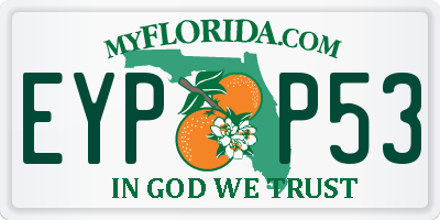 FL license plate EYPP53