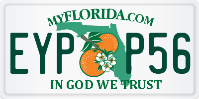 FL license plate EYPP56