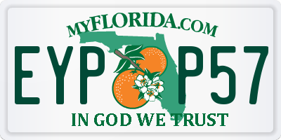 FL license plate EYPP57