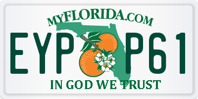 FL license plate EYPP61