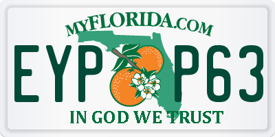 FL license plate EYPP63