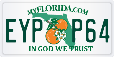 FL license plate EYPP64
