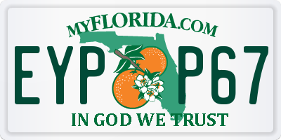 FL license plate EYPP67