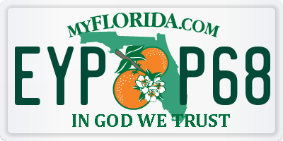 FL license plate EYPP68