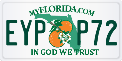 FL license plate EYPP72