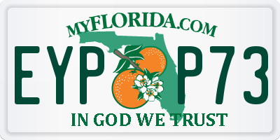FL license plate EYPP73