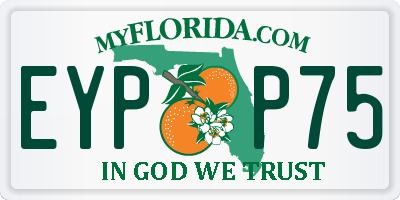 FL license plate EYPP75