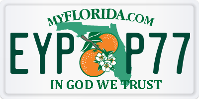 FL license plate EYPP77