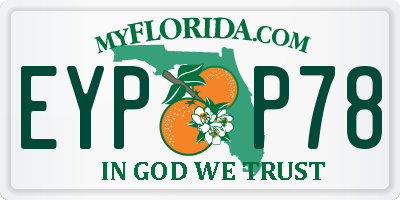 FL license plate EYPP78