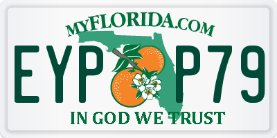 FL license plate EYPP79