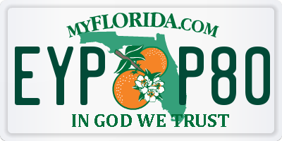 FL license plate EYPP80