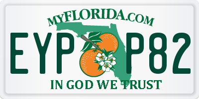 FL license plate EYPP82