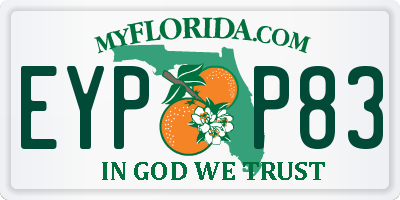 FL license plate EYPP83