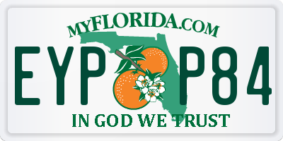 FL license plate EYPP84