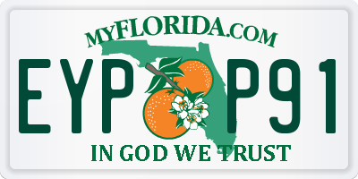 FL license plate EYPP91