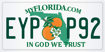 FL license plate EYPP92