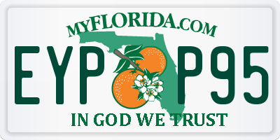 FL license plate EYPP95