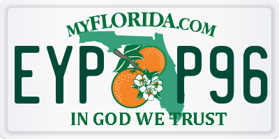 FL license plate EYPP96