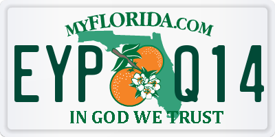 FL license plate EYPQ14
