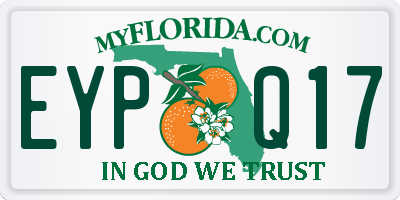 FL license plate EYPQ17