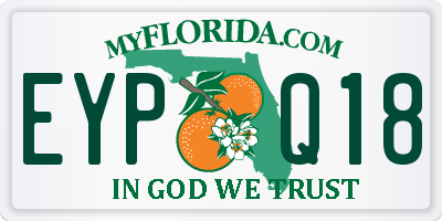 FL license plate EYPQ18