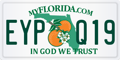FL license plate EYPQ19