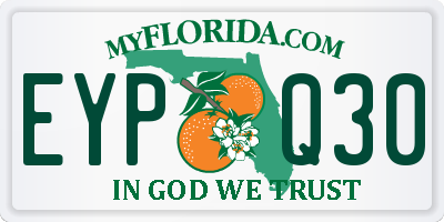 FL license plate EYPQ30