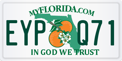 FL license plate EYPQ71