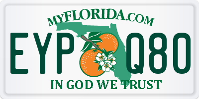 FL license plate EYPQ80