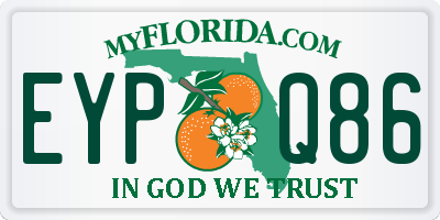 FL license plate EYPQ86