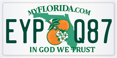 FL license plate EYPQ87