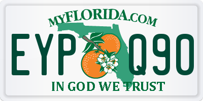 FL license plate EYPQ90