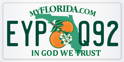 FL license plate EYPQ92