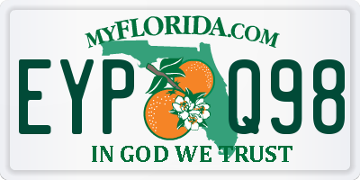 FL license plate EYPQ98