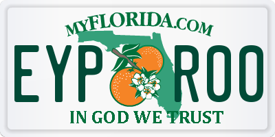 FL license plate EYPR00