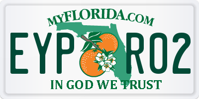 FL license plate EYPR02