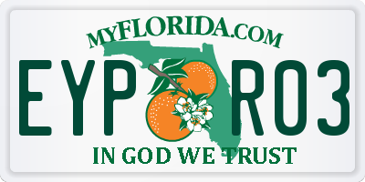 FL license plate EYPR03