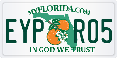 FL license plate EYPR05