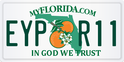 FL license plate EYPR11
